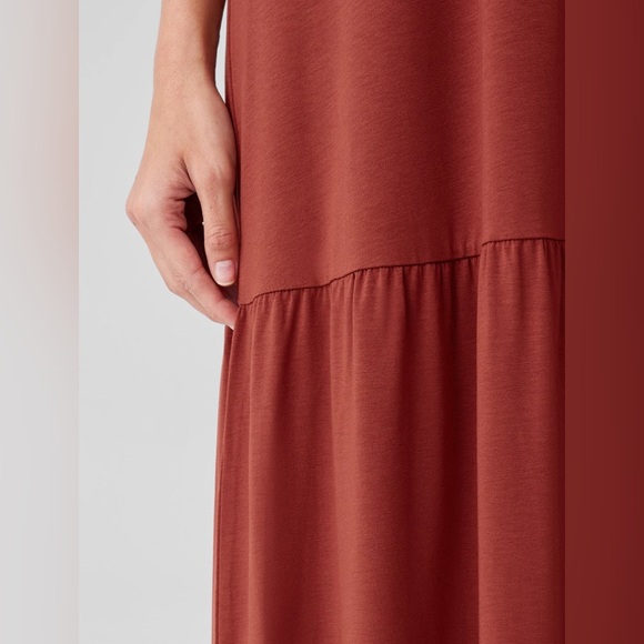 Eileen Fisher Fine Jersey Tiered Dress - Picture 8 of 9